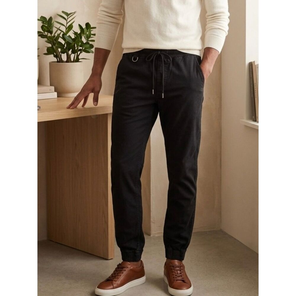 Publish Brand Today for Tomorrow Black Twill Jogger Pants Size 30
